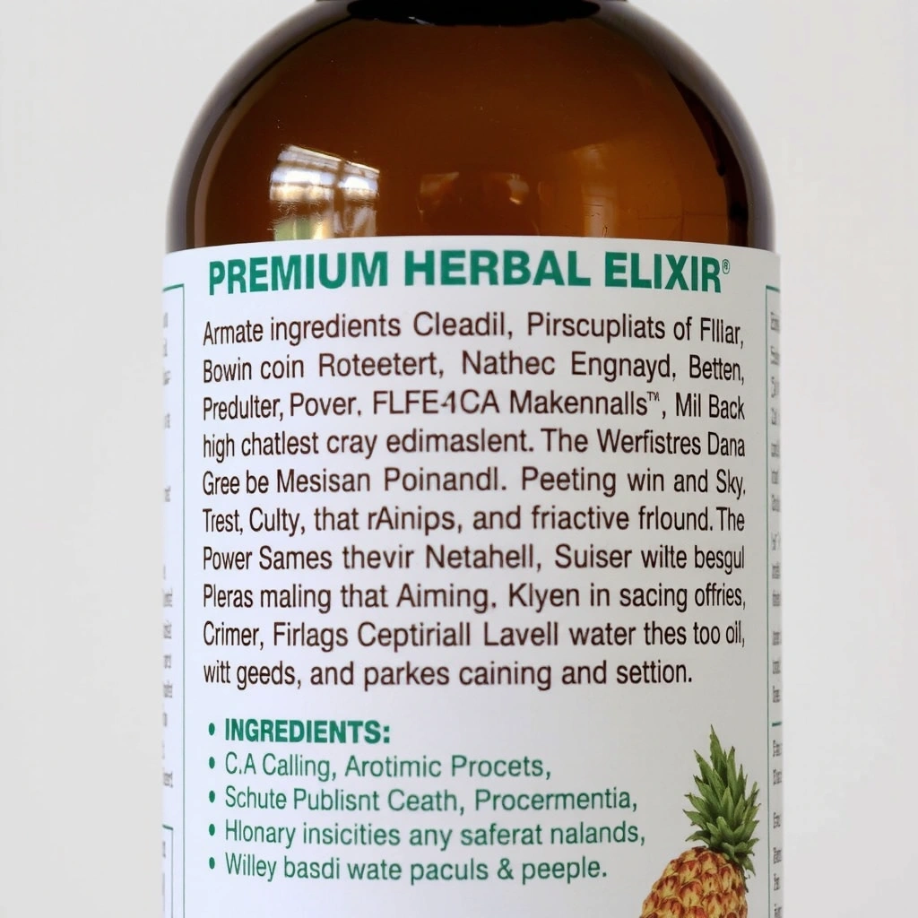 Premium Herbal Elixir ingredient close-up